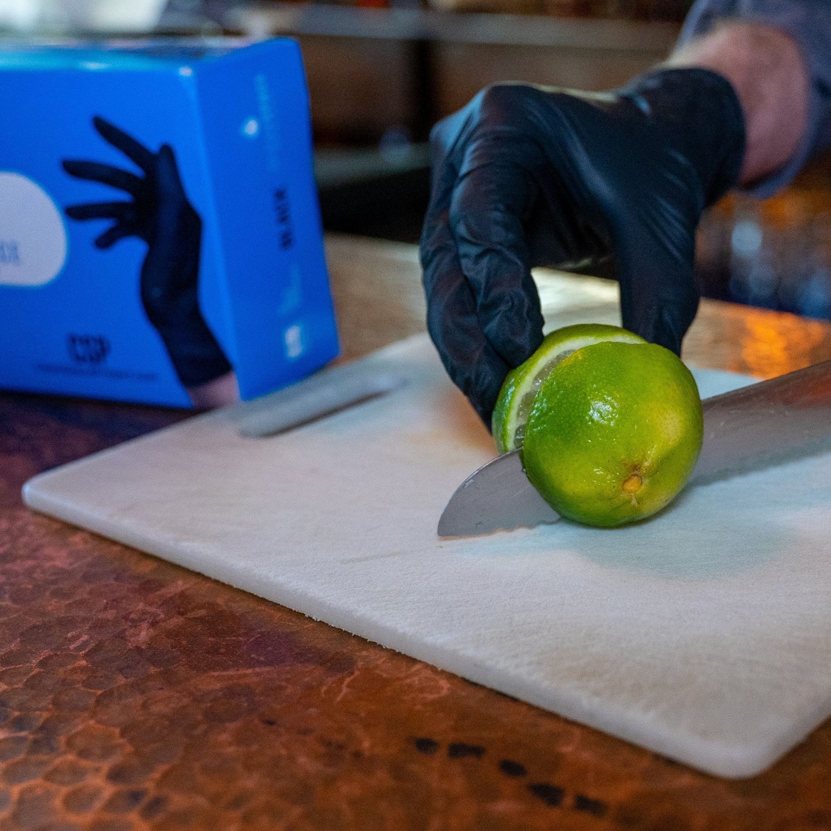 Clean Space Project Disposable Black Nitrile Gloves